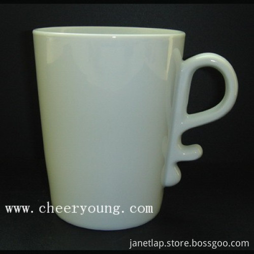 300ml White Porcelain Mug (CY-P781)